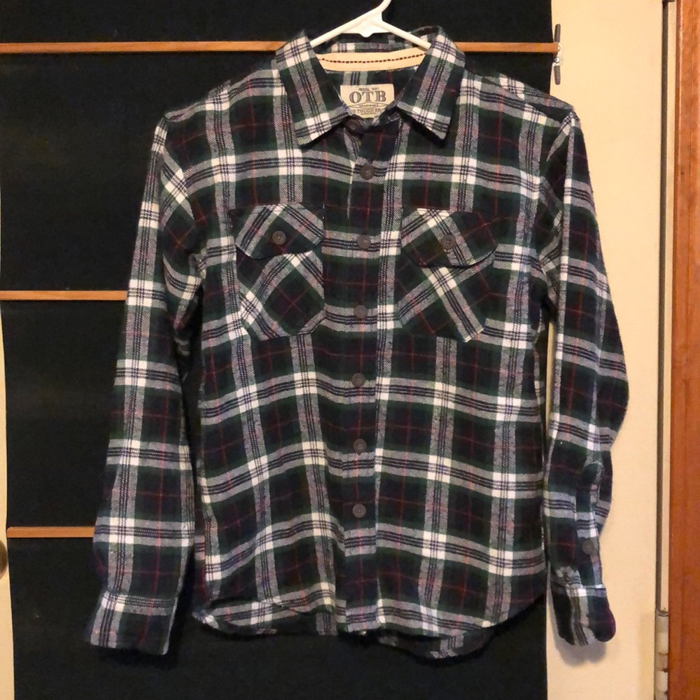 ☀️OTB Boys Flannel Shirt, Size 8